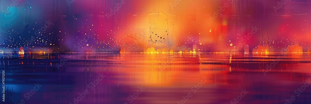 colorful background with lights