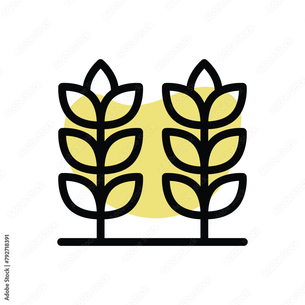 Wheat vector icon