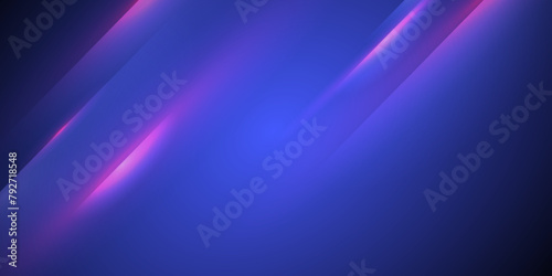 Blue and purple abstract technology background. Glowing neon lines.