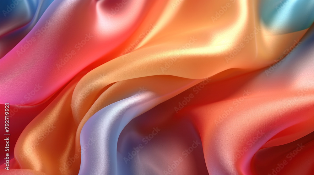 Obraz premium Abstract background with smooth lines in red color