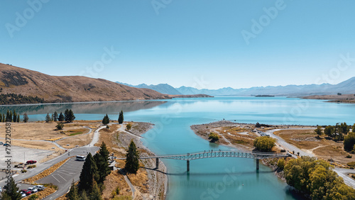 Photos Aerial view of Lake Tekapo in New Zealand