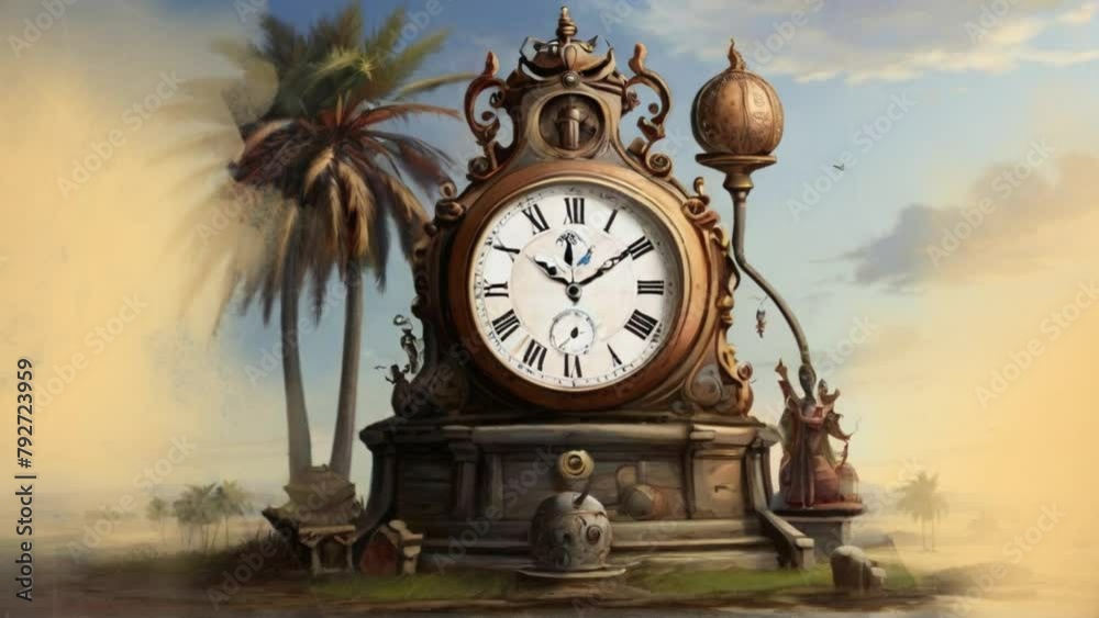 old clock in the city