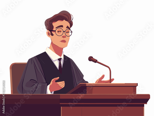 Lawyer's Animated Courtroom Persuasion: A Visual Narrative of Logic and Eloquence