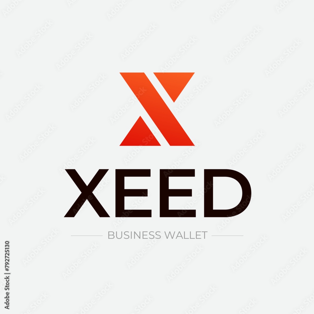 Xeed Business Wallet Logo design - Editable Text Xeed Business Wallet Logo design - Editable Text