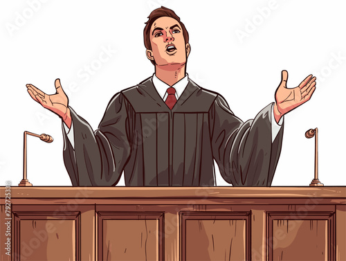 Lawyer's Animated Courtroom Persuasion: A Visual Narrative of Logic and Eloquence