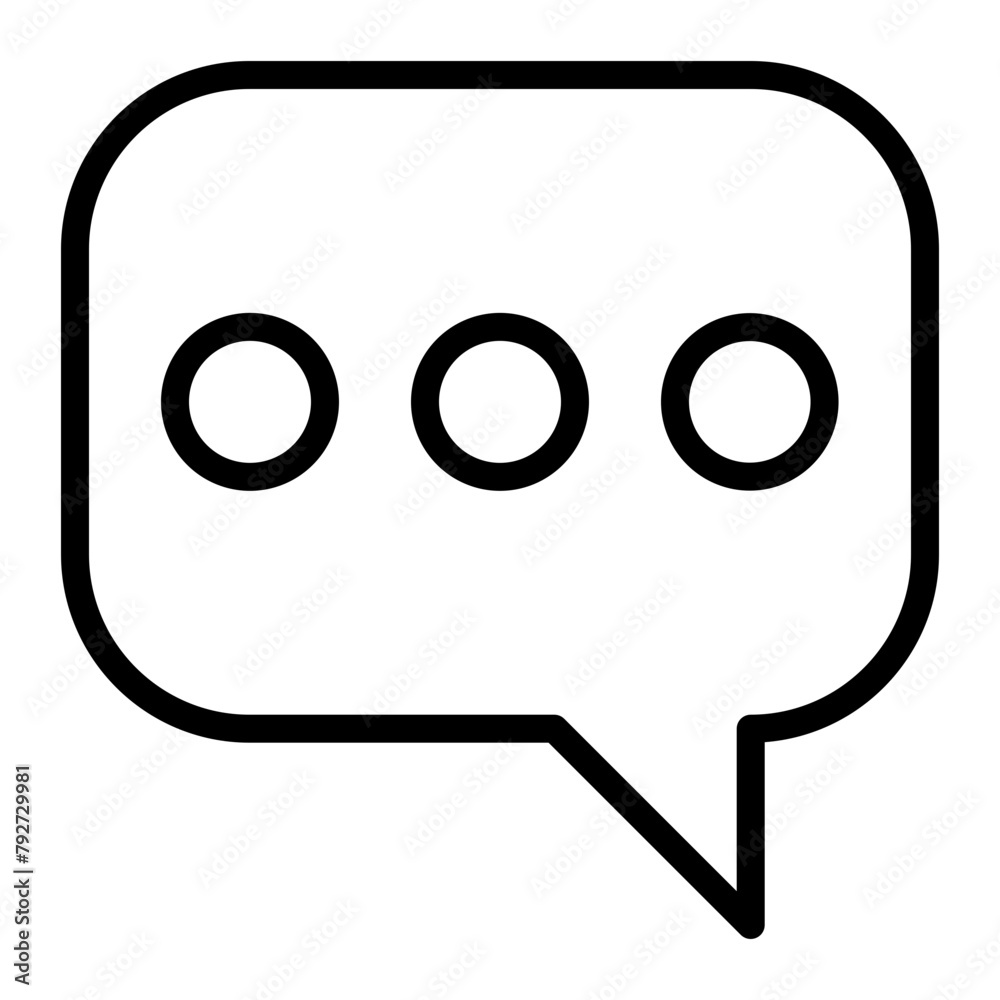 Naklejka premium Typing Vector Line Icon Design