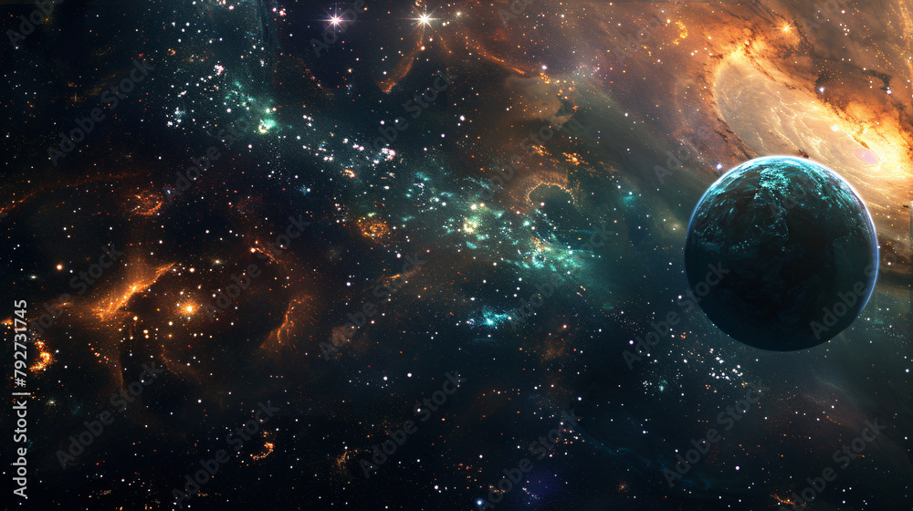 Space galaxy background ..