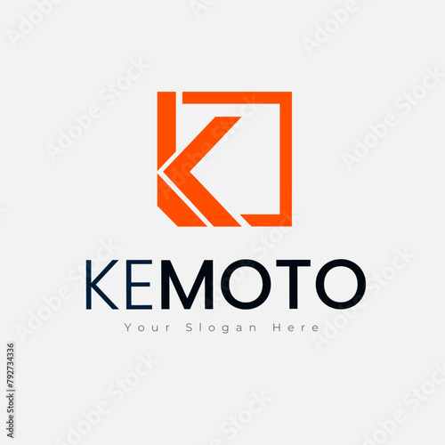 Kemoto real estate logo design - Template Editable Text