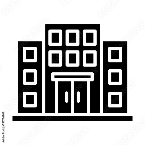 Hospital glyph icon