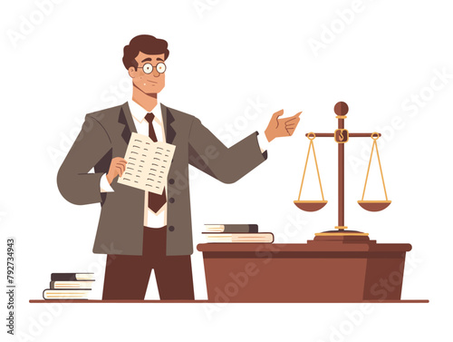 Law Professor Explains Complex Legal Concepts: Breaking Down Intricate Principles for Students with Animated Illustrations