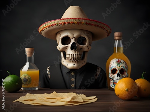 still life with skull photo