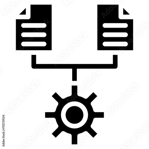 Data Integration Vector Icon Design Illustration