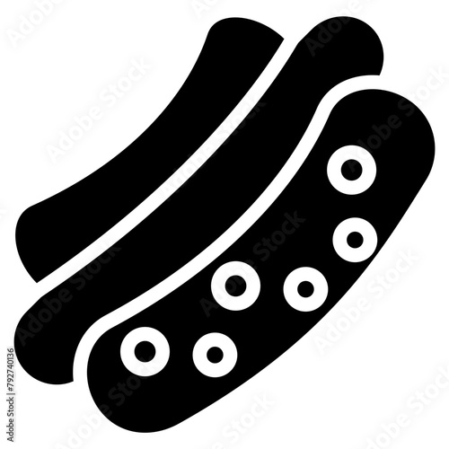 Hot Dog Vector Icon Design Illustration