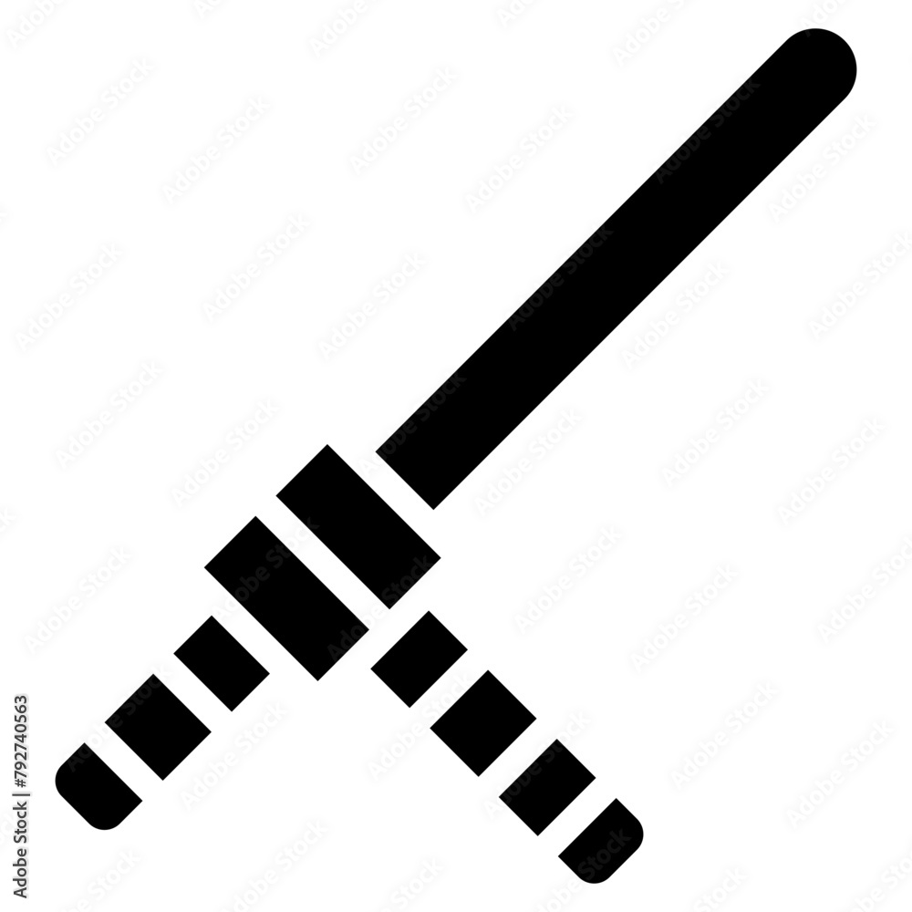 Baton Stick Vector Icon Design Illustration Baton Stick Vector Icon Design Illustration