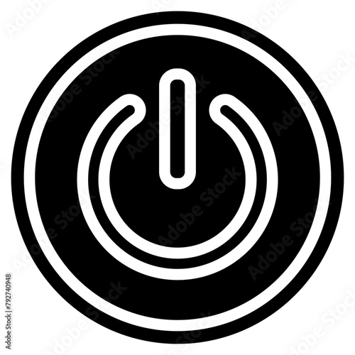 Shutdown Vector Icon Design Illustration