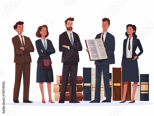 Law Clerks Diligently Research and Study Legal Precedents to Identify Applicable Cases