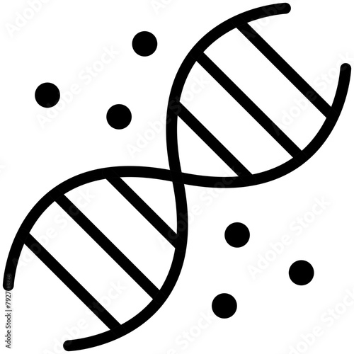 Dna Vector Icon Design Illustration
