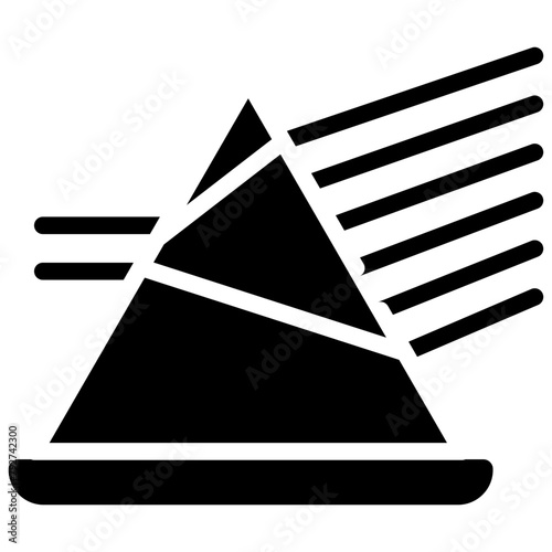 Prism Vector Icon Design Illustration