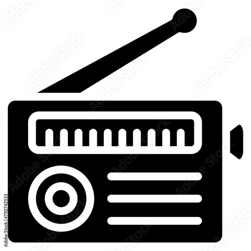 Radio Vector Icon Design Illustration