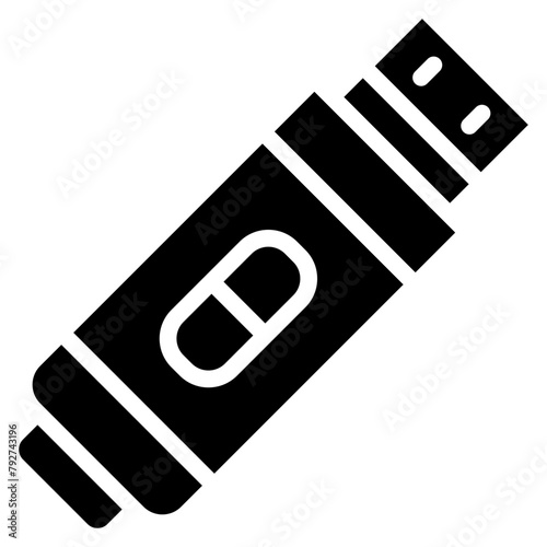 Pendrive Vector Icon Design Illustration