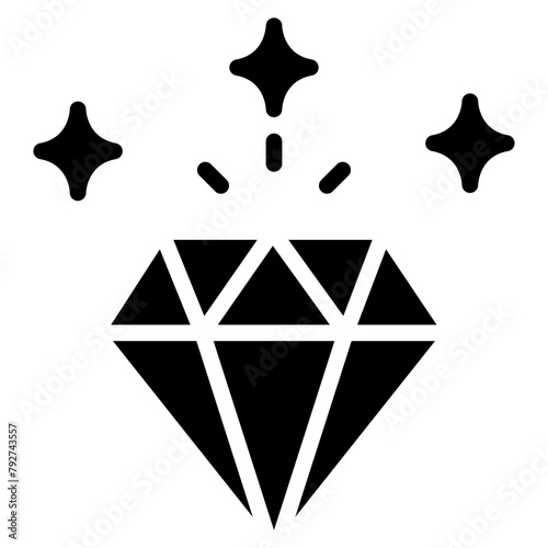 Diamond Vector Icon Design Illustration