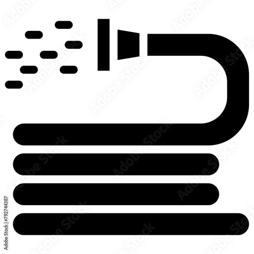 Water Hose Vector Icon Design Illustration