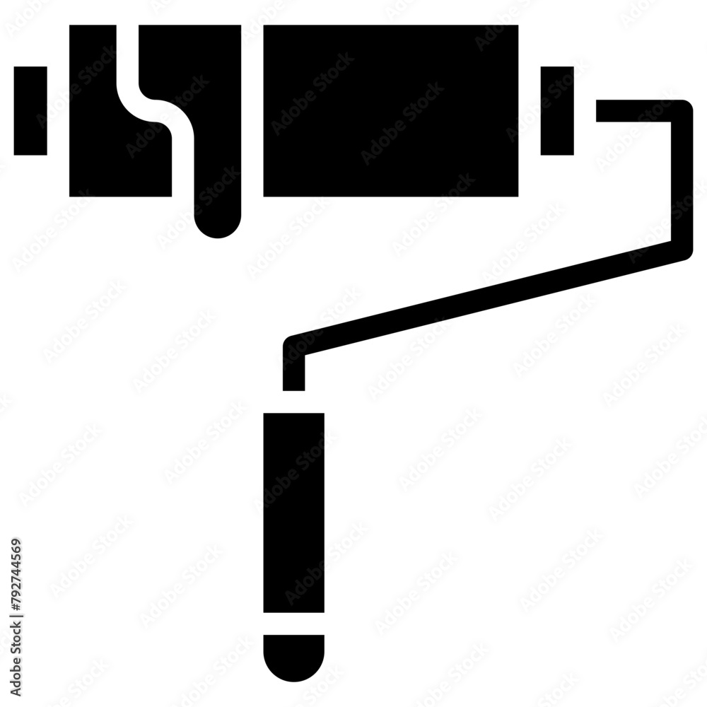 Paint Roller Vector Icon Design Illustration Paint Roller Vector Icon Design Illustration