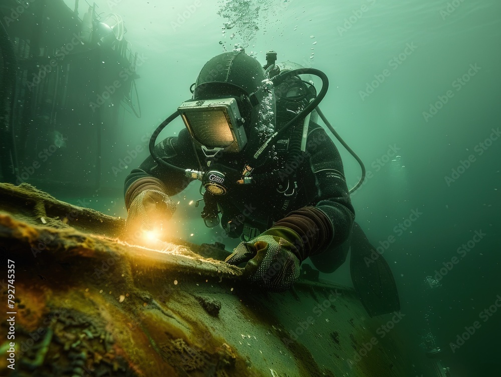 Diving into the Darkness: Underwater Welding Exploration,Navigating the Murky Depths: Underwater Welding Adventure Diving into the Darkness: Underwater Welding Exploration,Navigating the Murky Depths: Underwater Welding Adventure