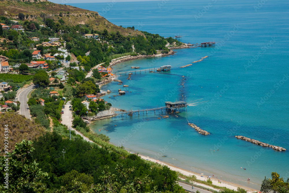 Fototapeta premium La Costa dei Trabocchi in Abruzzo