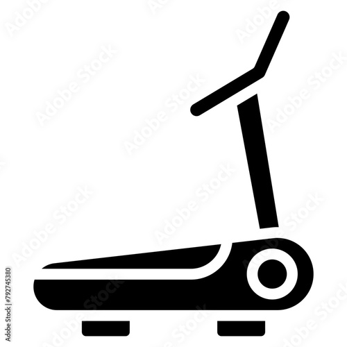 Treadmill Vector Icon Design Illustration