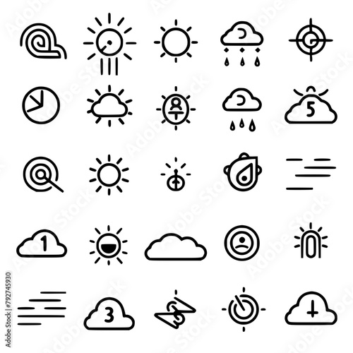 weather icons, sun icon, cloud icon, rain icon, storm icon, moon icon, snow icon, wind icon, temperature icon, cloudy icon, weather, icon, sun, vector, set, cloud, rain, symbol, illustration, storm, m