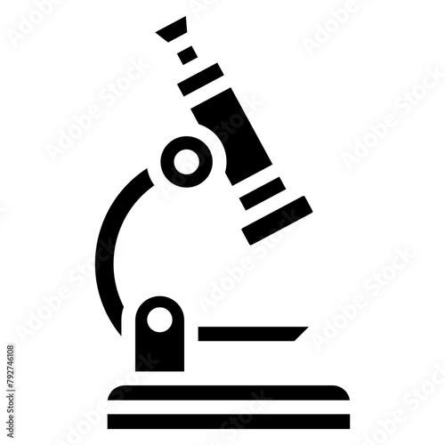 Microscope Vector Icon Design Illustration