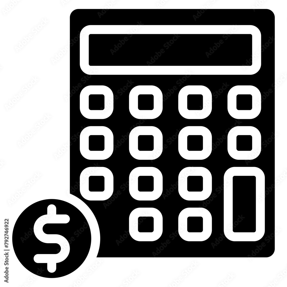 Calculator Vector Icon Design Illustration Calculator Vector Icon Design Illustration