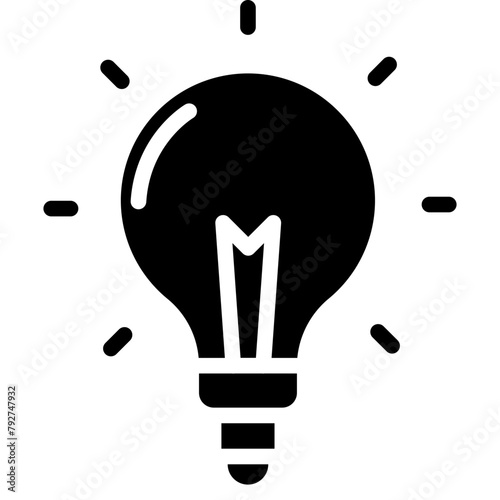 Light Bulb Vector Icon Design Illustration