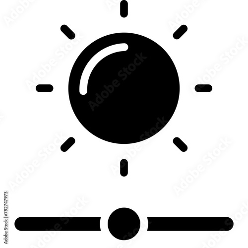 Brightness Vector Icon Design Illustration