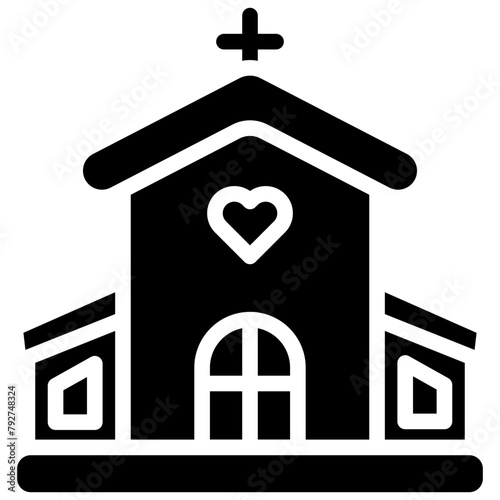 Church Vector Icon Design Illustration