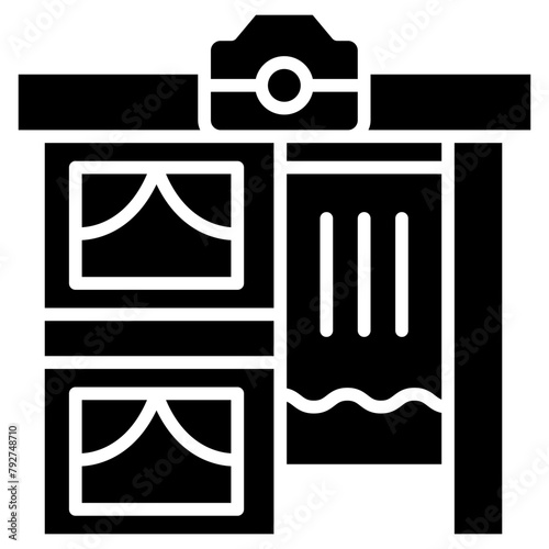 Photo Booth Vector Icon Design Illustration