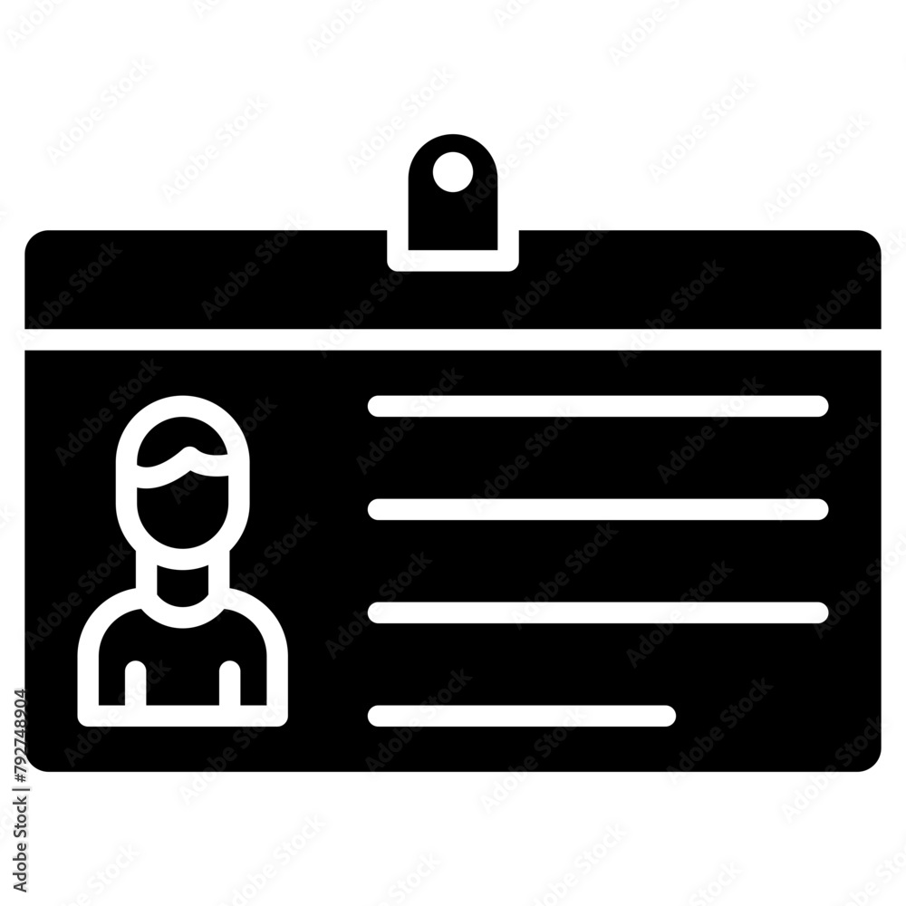 ID Card Vector Icon Design Illustration ID Card Vector Icon Design Illustration
