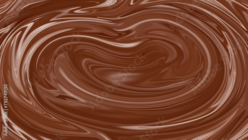 Fluid Chocolate Swirl Pattern