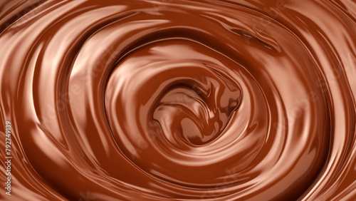 Smooth Chocolate Swirl Background