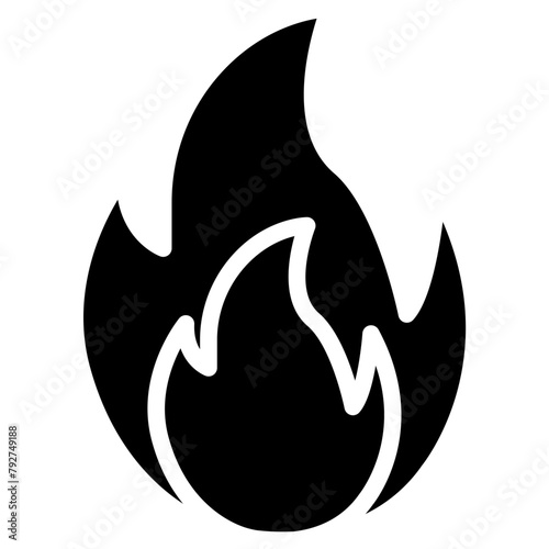 Burn Vector Icon Design Illustration