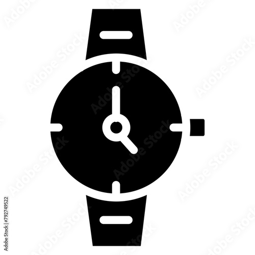 Wristwatch Vector Icon Design Illustration