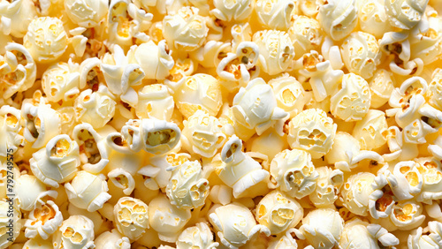 Close-up of Popcorn Abstract Background