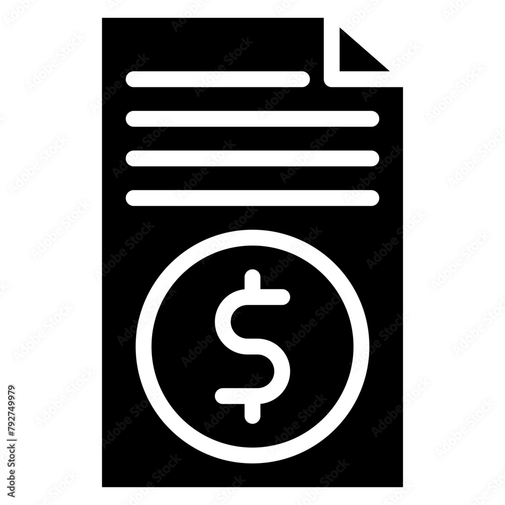 Invoice Vector Icon Design Illustration Invoice Vector Icon Design Illustration