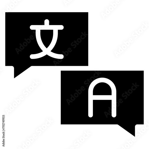 Translator Vector Icon Design Illustration