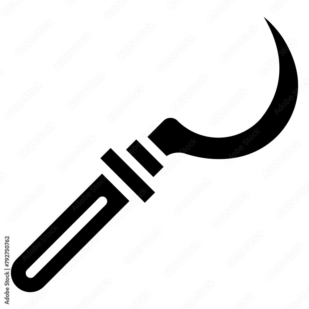 Sickle Vector Icon Design Illustration Sickle Vector Icon Design Illustration