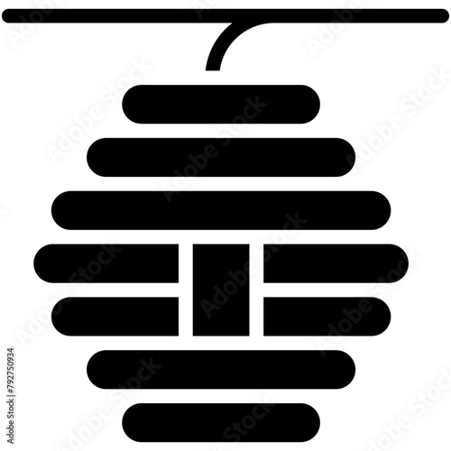 Beehive Vector Icon Design Illustration
