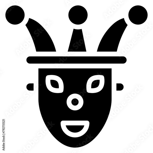 Joker Vector Icon Design Illustration