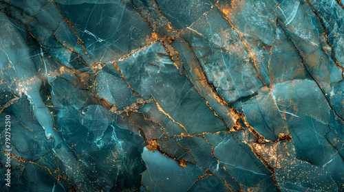 A stunning, teal marble background with delicate, golden accents, reminiscent of an ancient, weathered artifact photo
