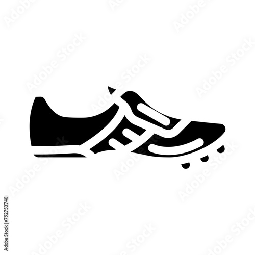athletic shoes clothing glyph icon vector. athletic shoes clothing sign. isolated symbol illustration